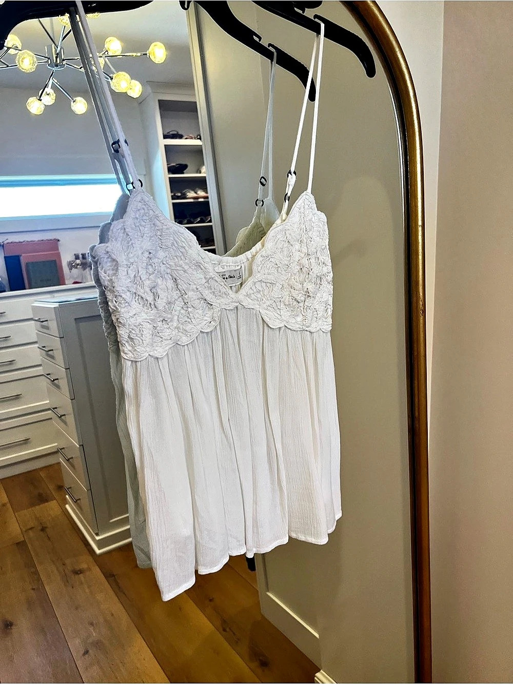 Abercrombie & Fitch White Lace tank top